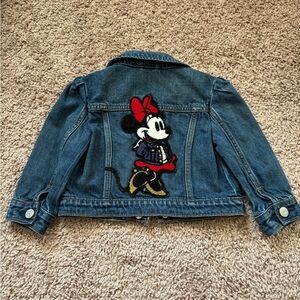 Kids Denim Jacket with Cartoon Character